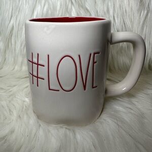 Rae Dunn #LOVE Mug with Red